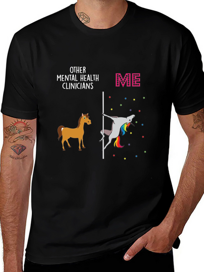 Mental Health Clinician T-Shirt Novelty Graphic Tee