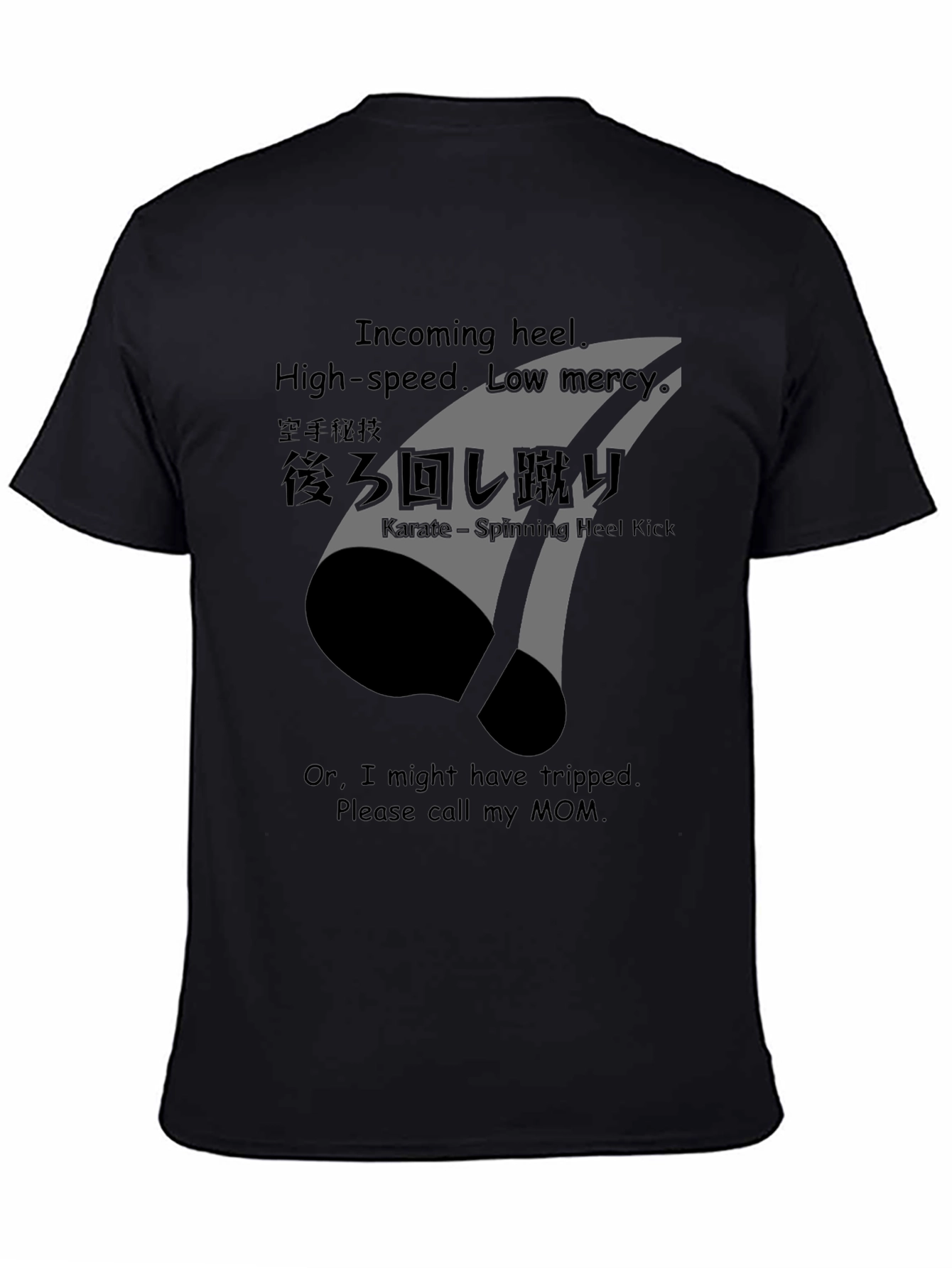Karate Spinning Heel Kick Graphic Tee - Incoming!