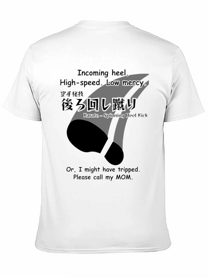 Karate Spinning Heel Kick Graphic Tee - Incoming!
