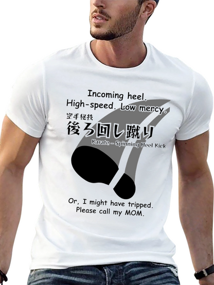 Karate Spinning Heel Kick Graphic Tee - Incoming!