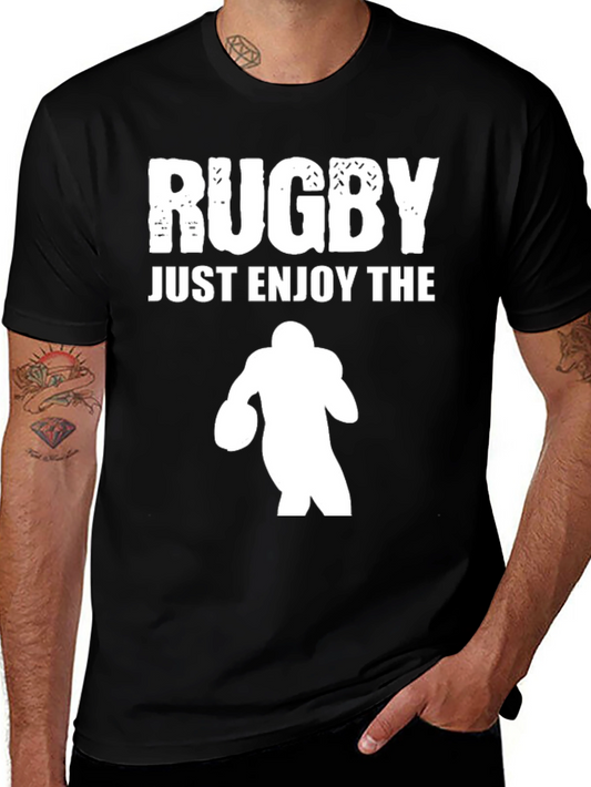 Rugby Graphic Tee - Enjoy the Game!