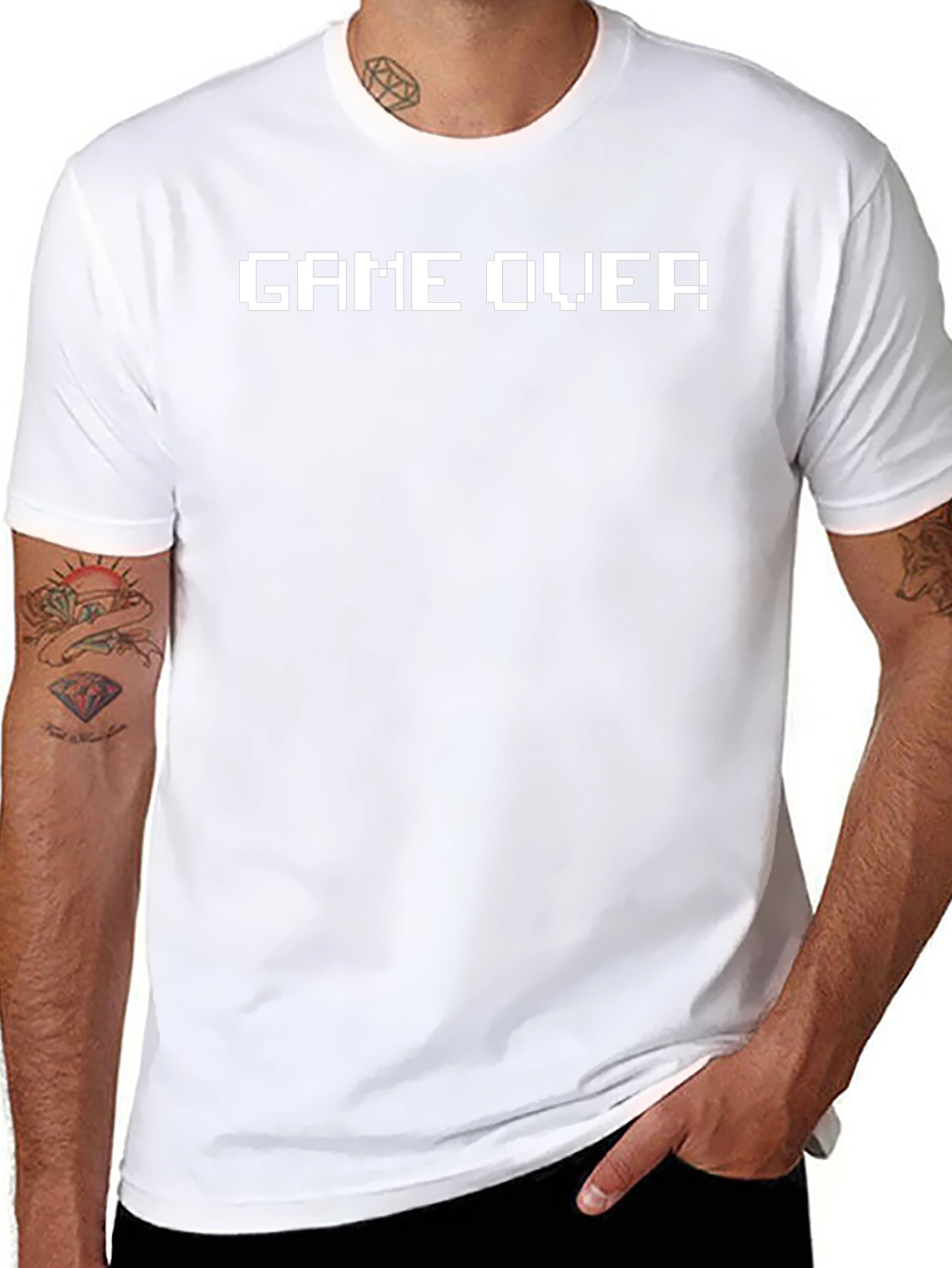 Game Over Pixel T-Shirt - Retro Gaming Style