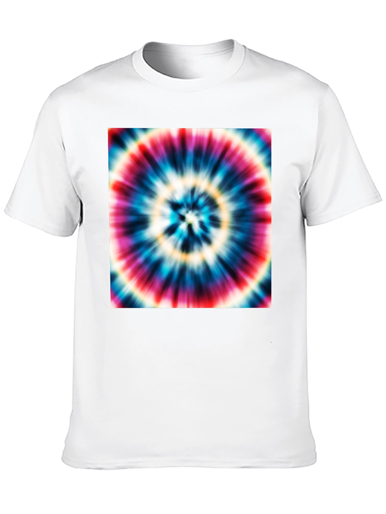 Tie Dye Swirl Graphic Black T-Shirt