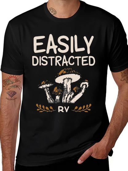 Easily Distracted RV Mushroom Graphic Tee