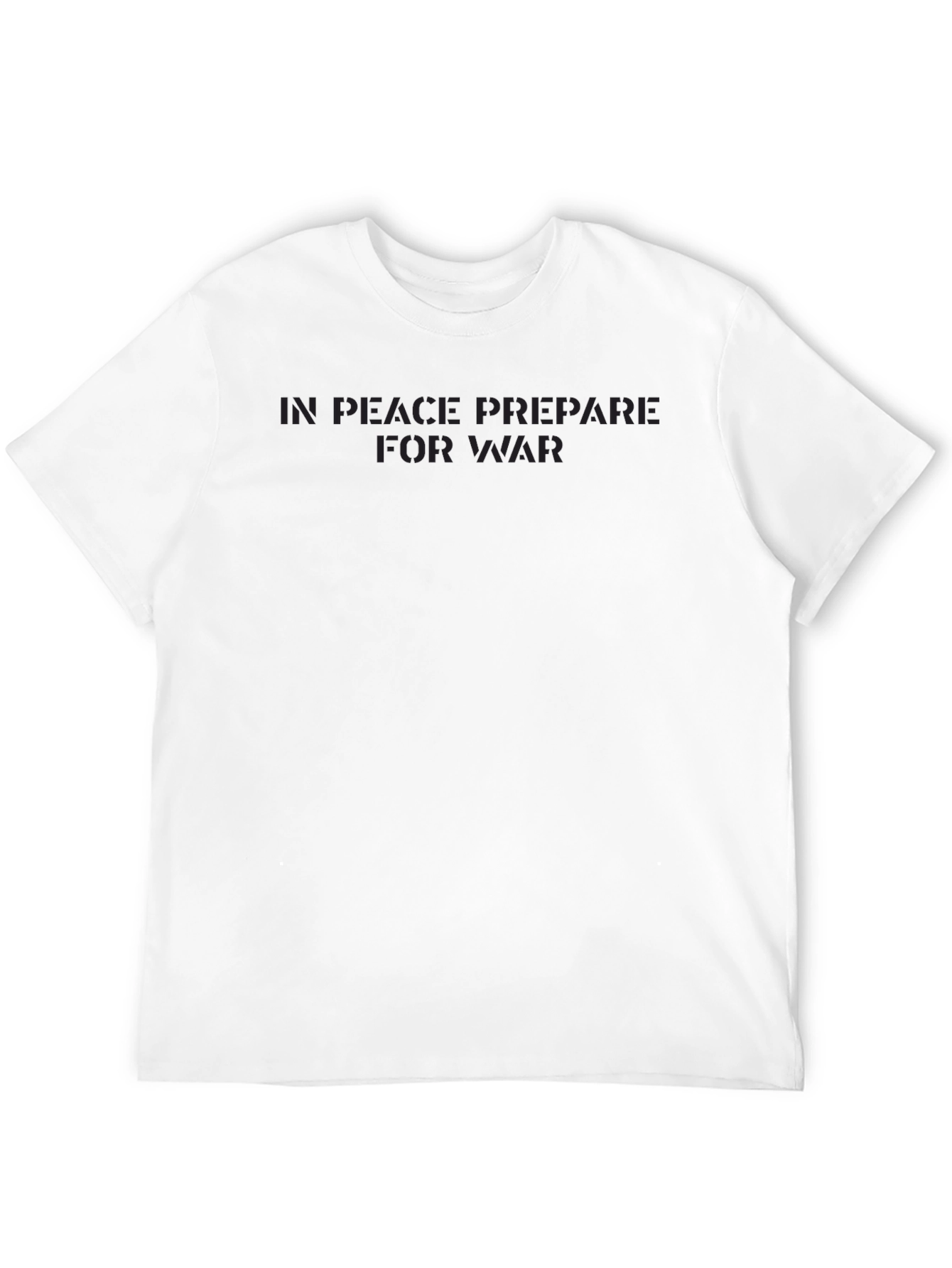 In Peace Prepare For War Black T-Shirt