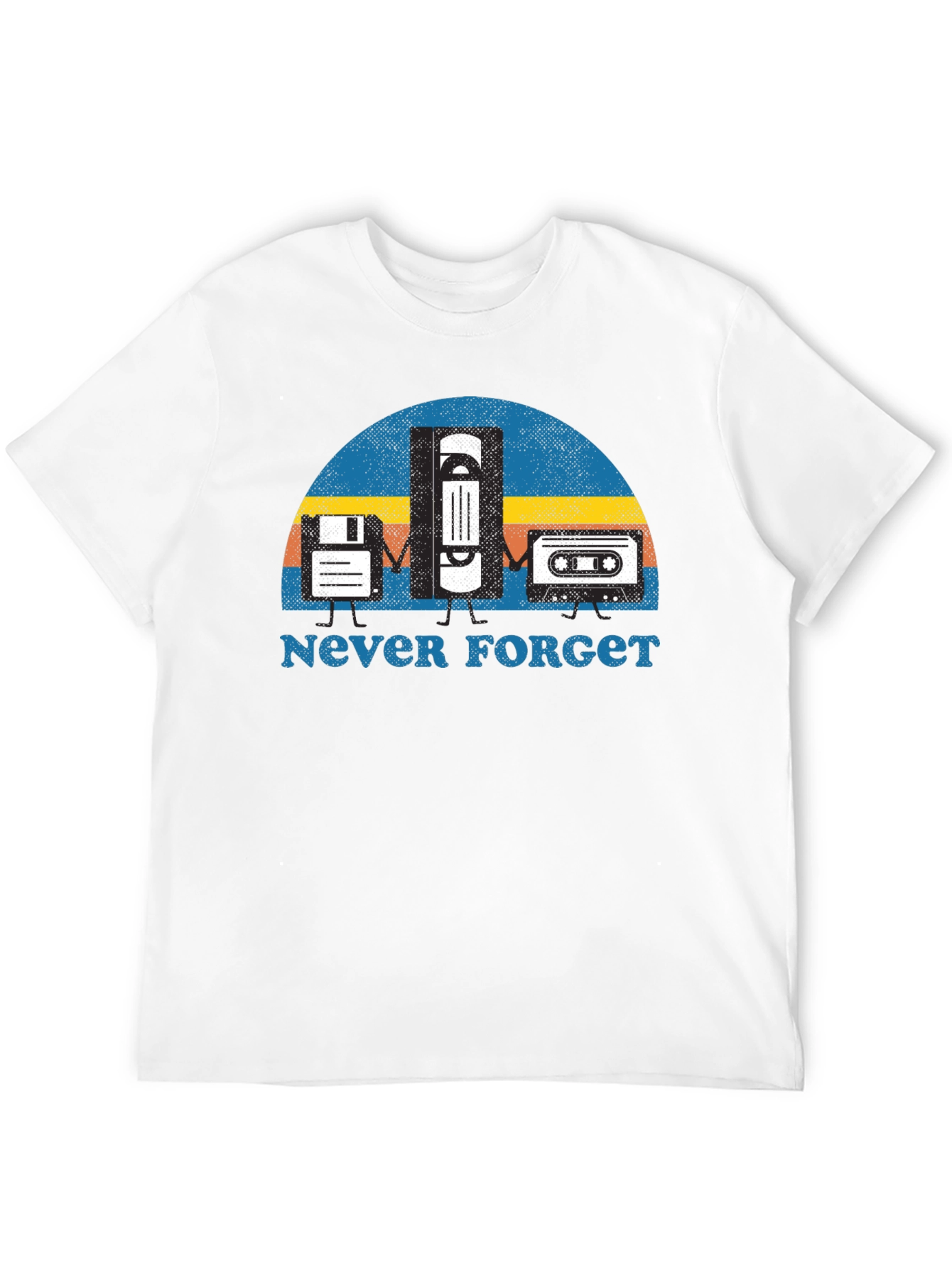 Never Forget Retro Tech T-Shirt
