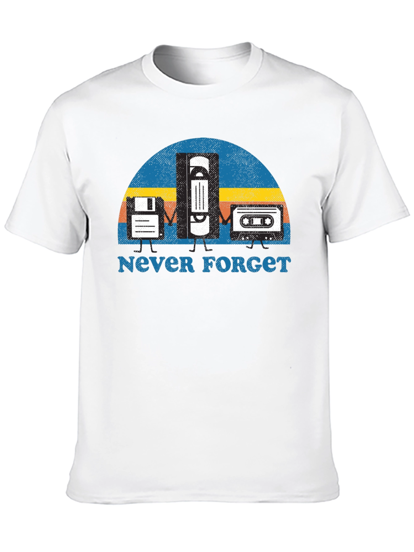 Never Forget Retro Tech T-Shirt