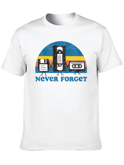 Never Forget Retro Tech T-Shirt