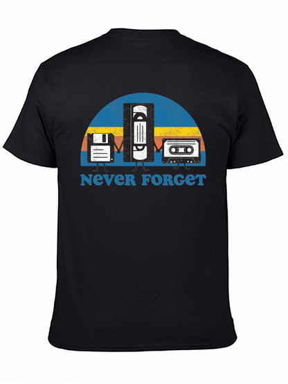 Never Forget Retro Tech T-Shirt