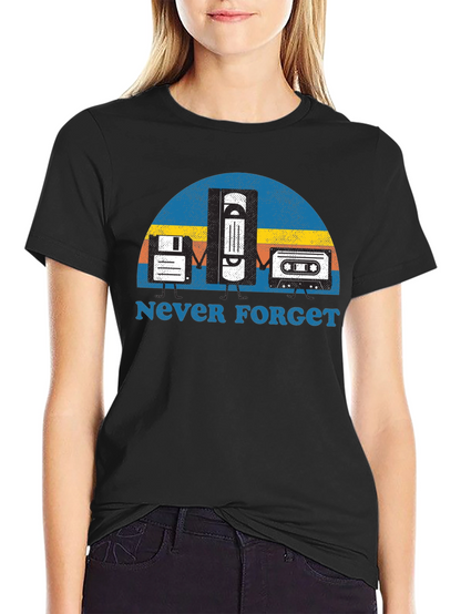 Never Forget Retro Tech T-Shirt