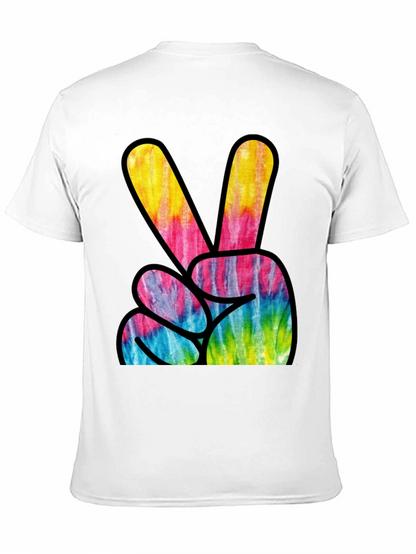 Tie Dye Peace Sign Graphic Tee