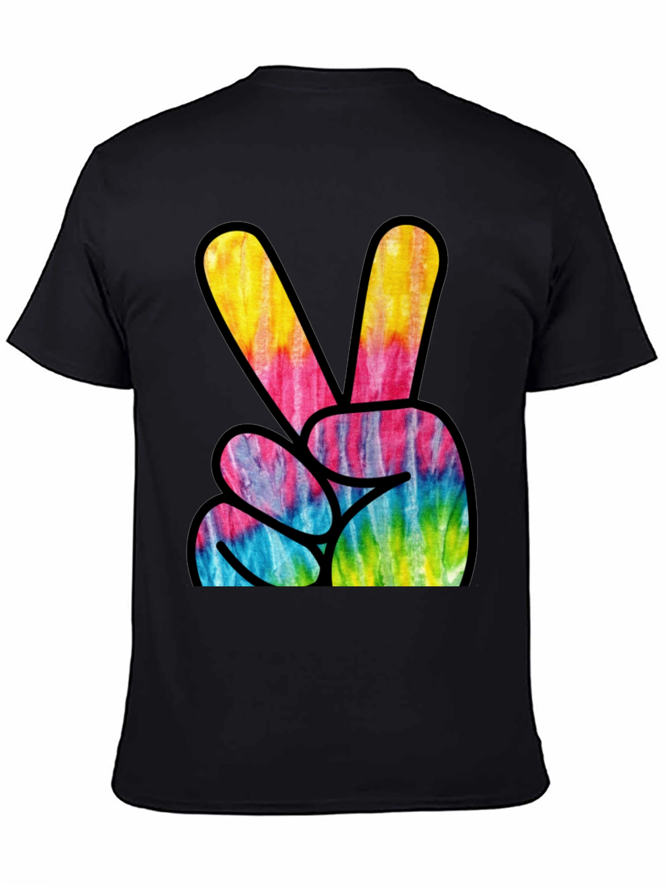 Tie Dye Peace Sign Graphic Tee