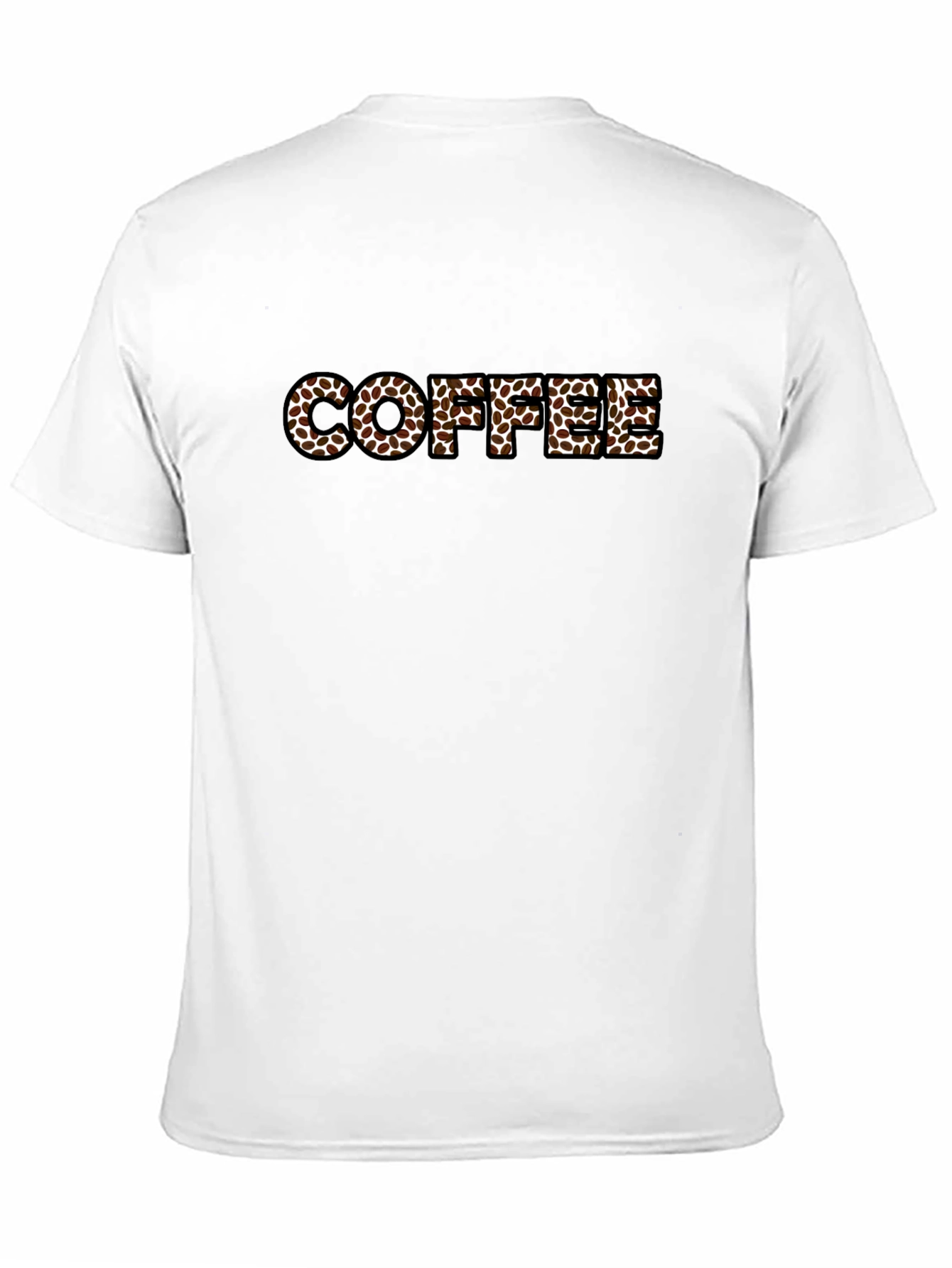 Coffee Bean Lettering Black T-Shirt