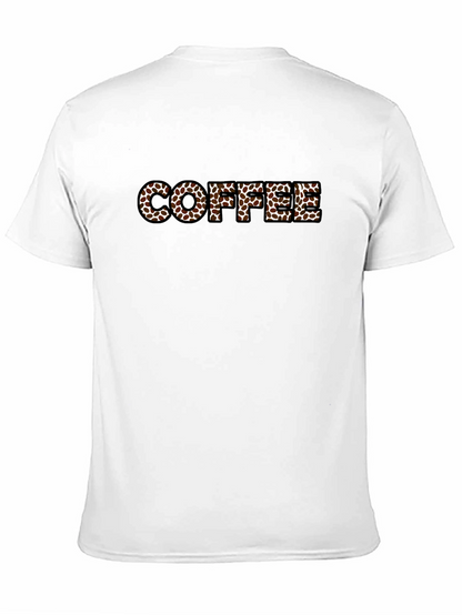 Coffee Bean Lettering Black T-Shirt