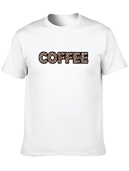 Coffee Bean Lettering Black T-Shirt