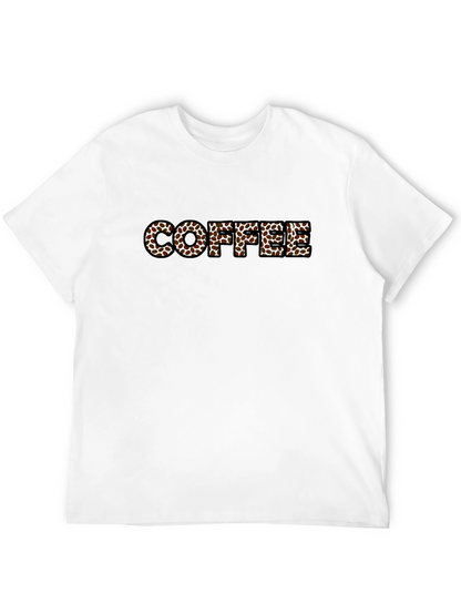 Coffee Bean Lettering Black T-Shirt