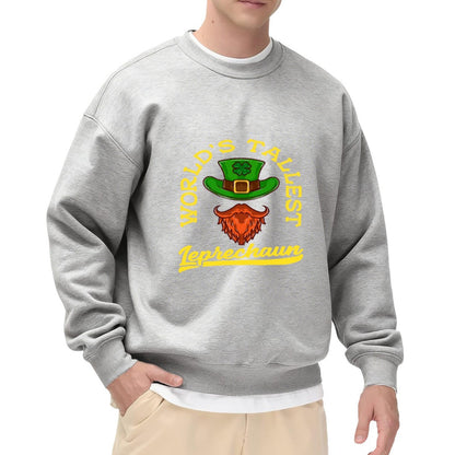 World's Tallest Leprechaun" St. Patrick's Day Humor Sweatshirt
