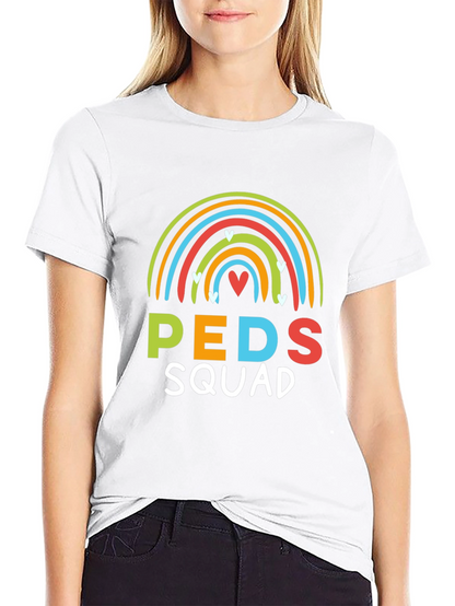 Peds Squad Rainbow Graphic T-Shirt