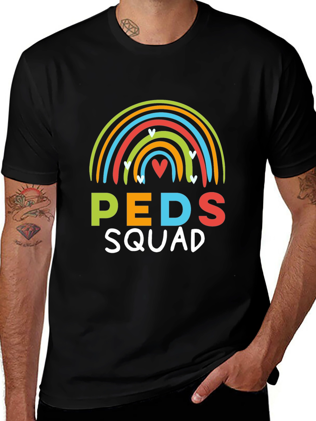 Peds Squad Rainbow Graphic T-Shirt