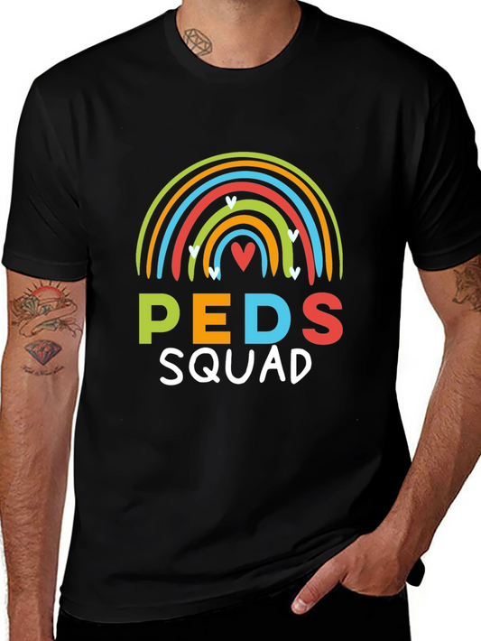 Peds Squad Rainbow Graphic T-Shirt