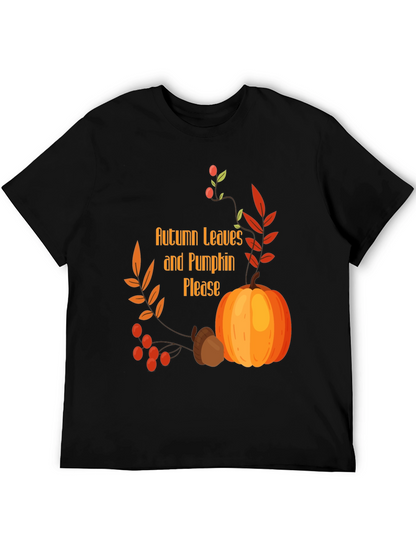 Autumn Leaves & Pumpkin Please Graphic Tee