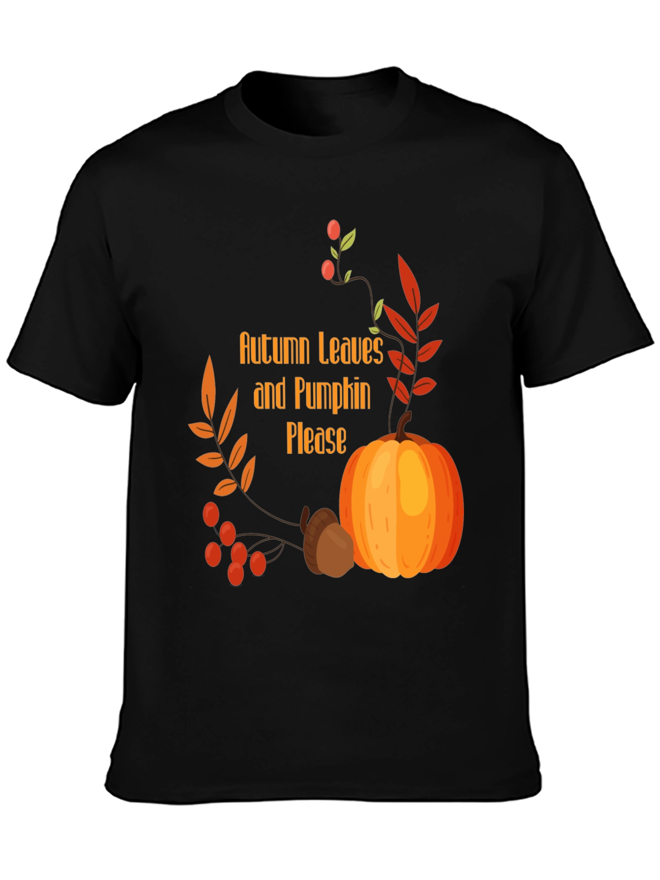 Autumn Leaves & Pumpkin Please Graphic Tee