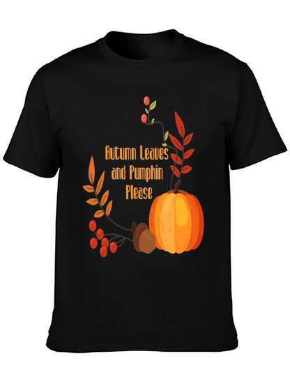 Autumn Leaves & Pumpkin Please Graphic Tee