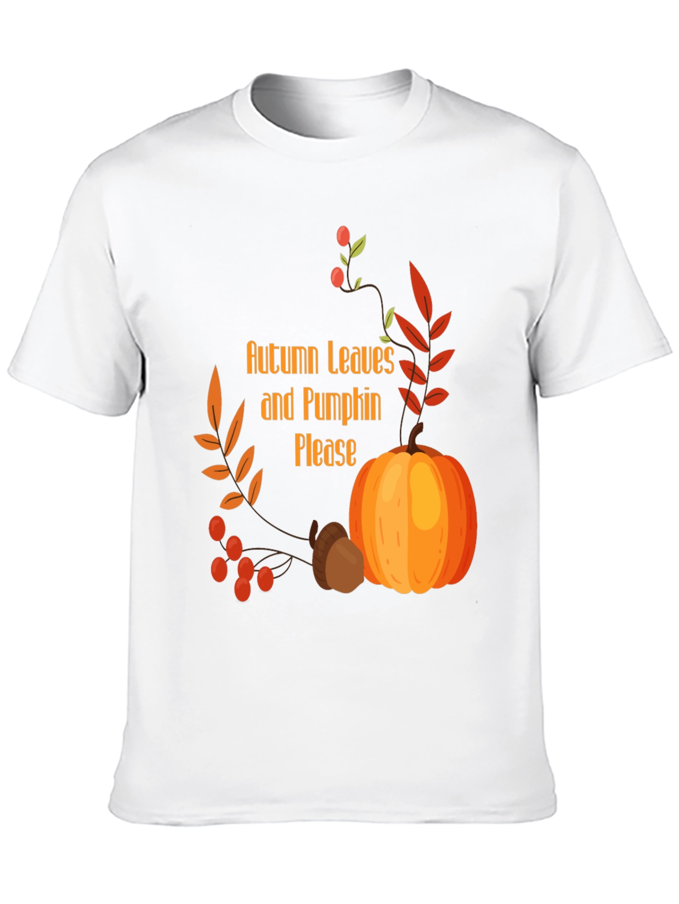 Autumn Leaves & Pumpkin Please Graphic Tee