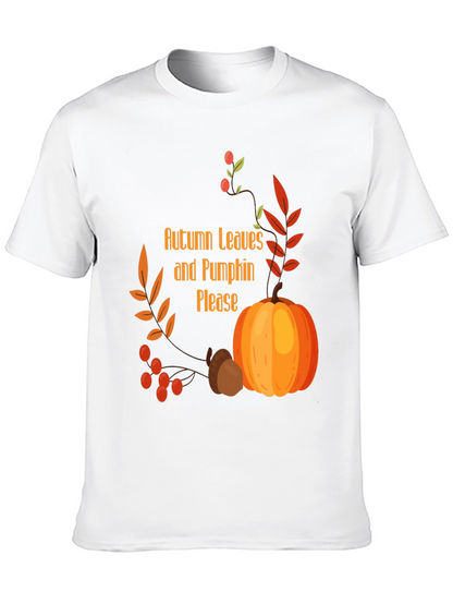 Autumn Leaves & Pumpkin Please Graphic Tee