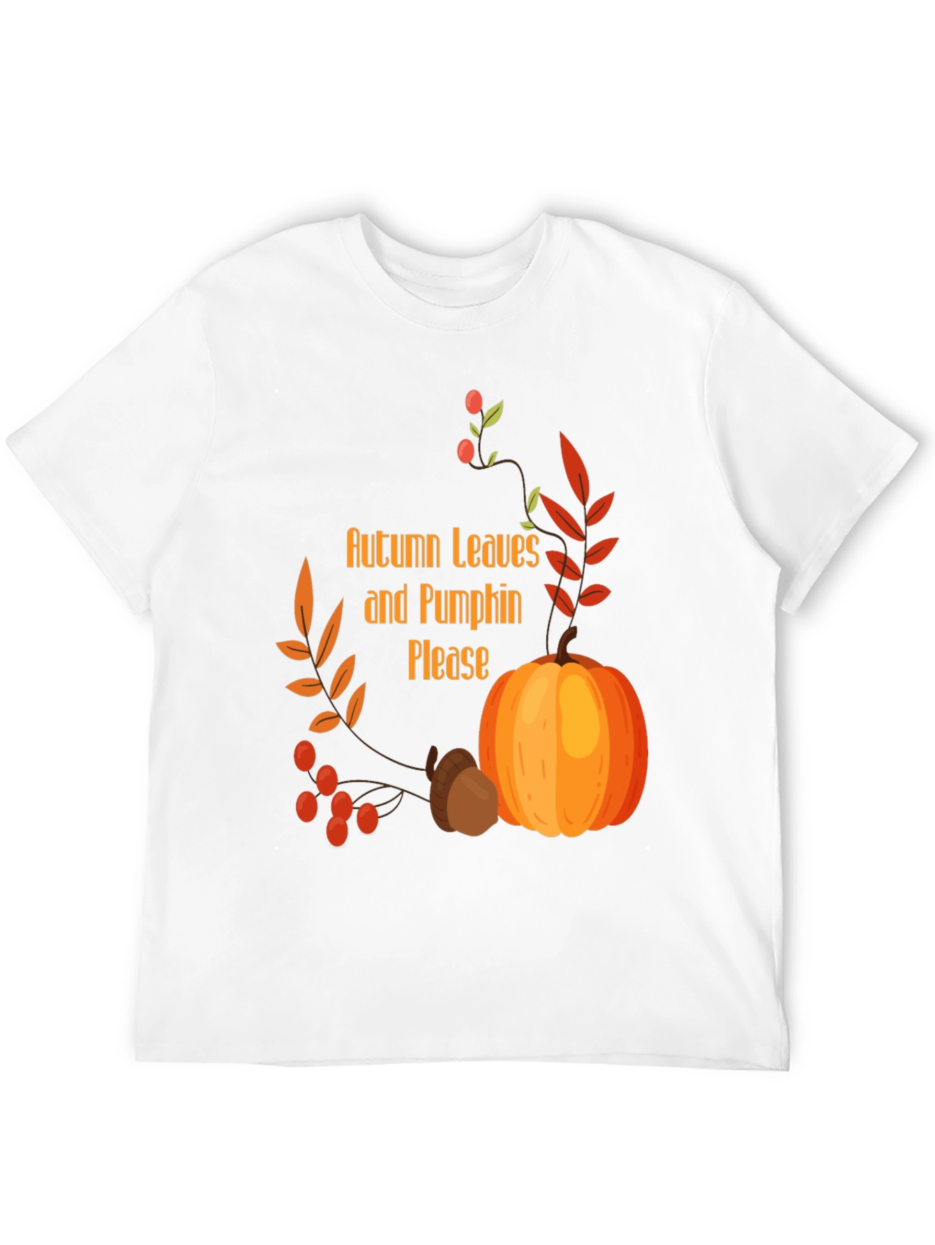 Autumn Leaves & Pumpkin Please Graphic Tee