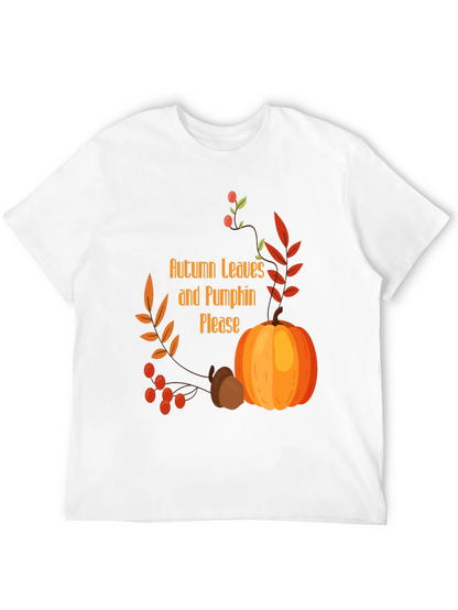 Autumn Leaves & Pumpkin Please Graphic Tee