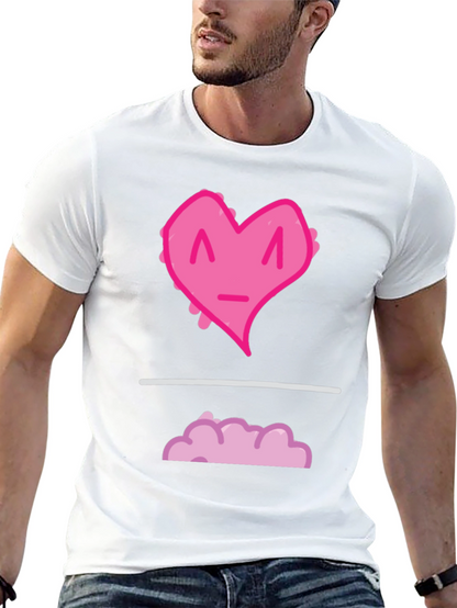 Heart Cloud Graphic Tee - Black