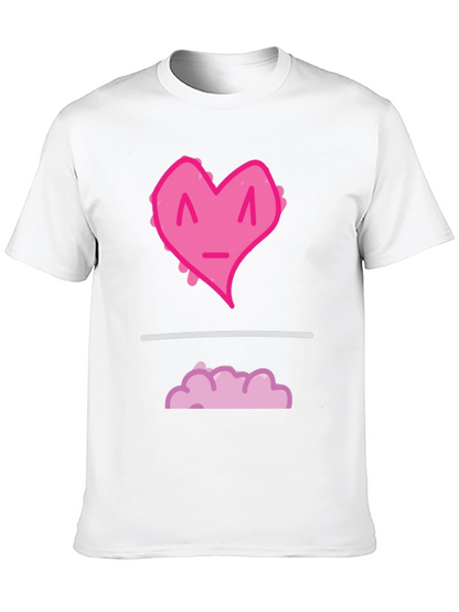 Heart Cloud Graphic Tee - Black
