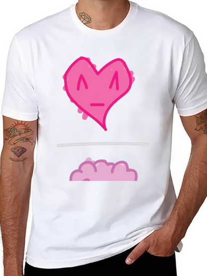 Heart Cloud Graphic Tee - Black