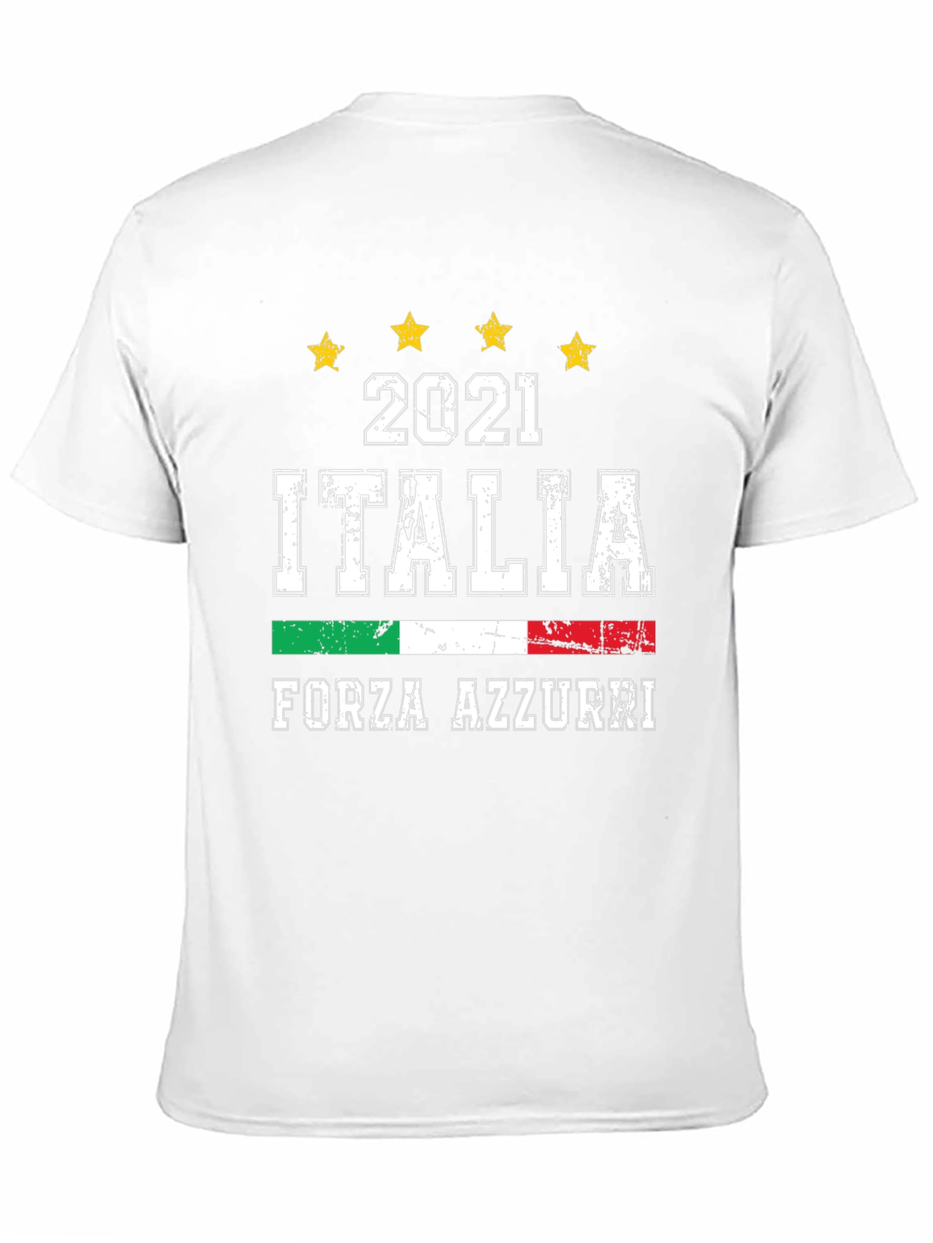 Italia Forza Azzurri 2021 Soccer Graphic T-Shirt