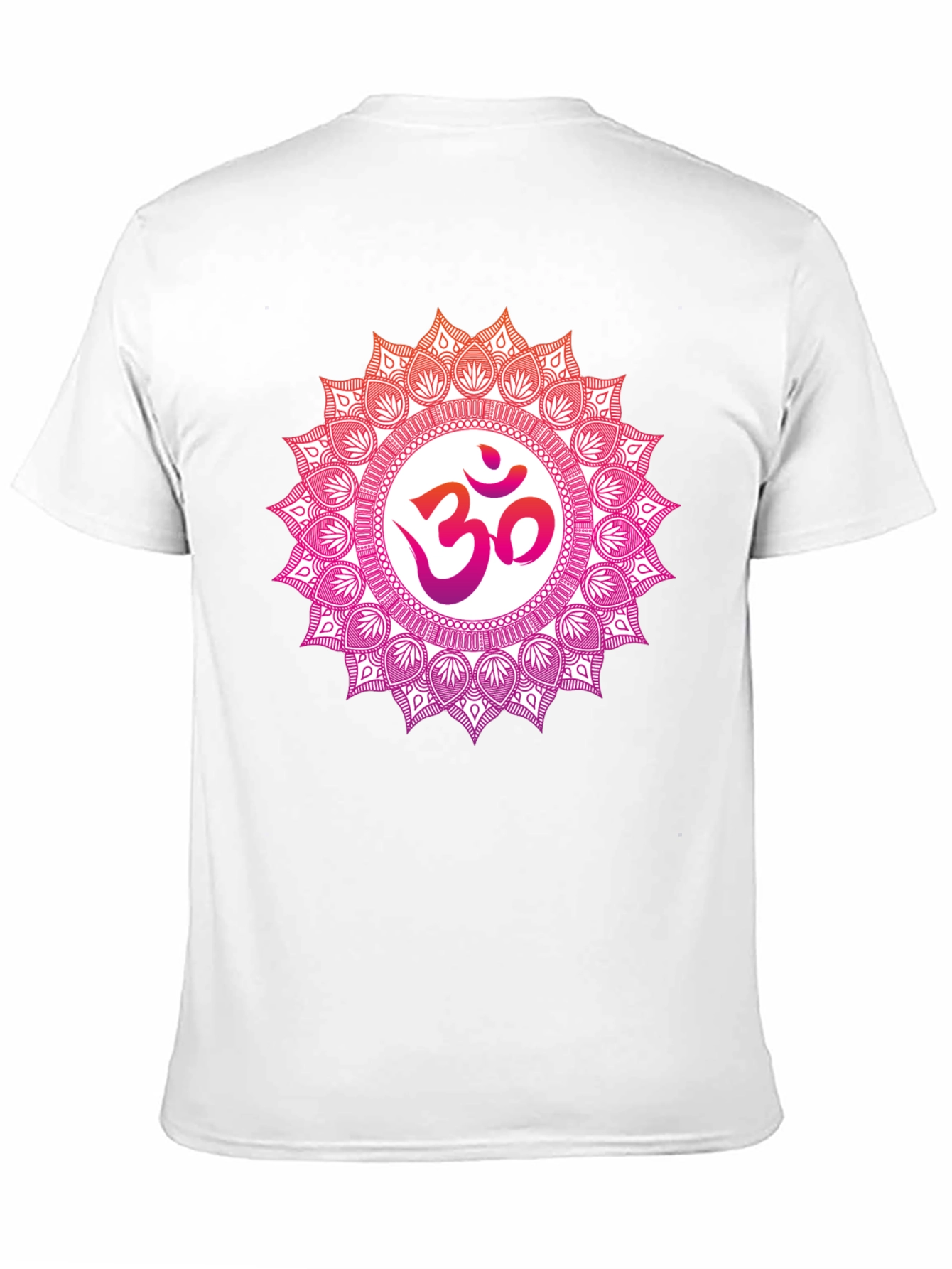 Om Mandala Graphic Tee - Black Cotton Blend T-Shirt
