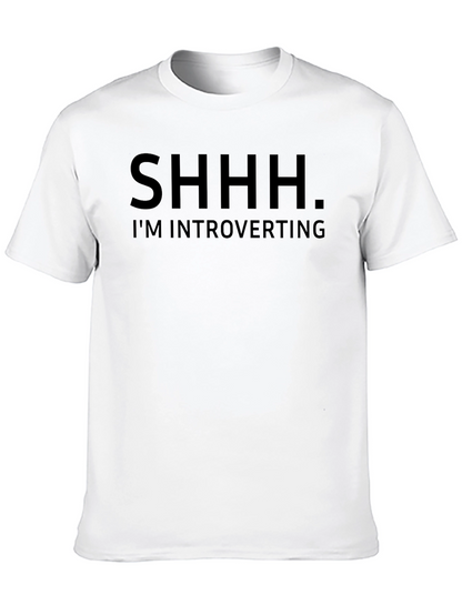 Introvert T-Shirt - SHHH Im Introverting Graphic Tee