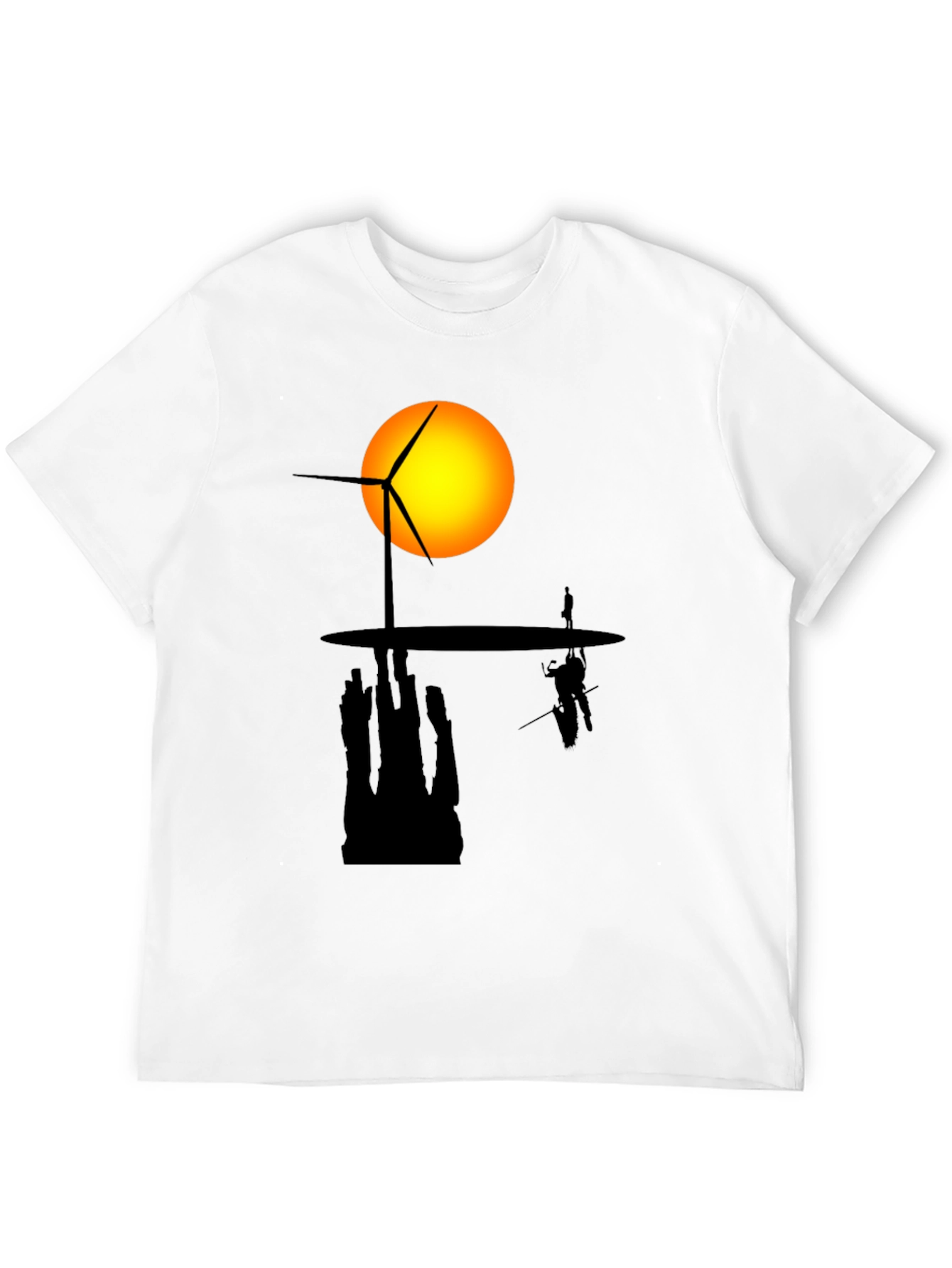 Silhouette Windmill Tee - Modern Graphic Print