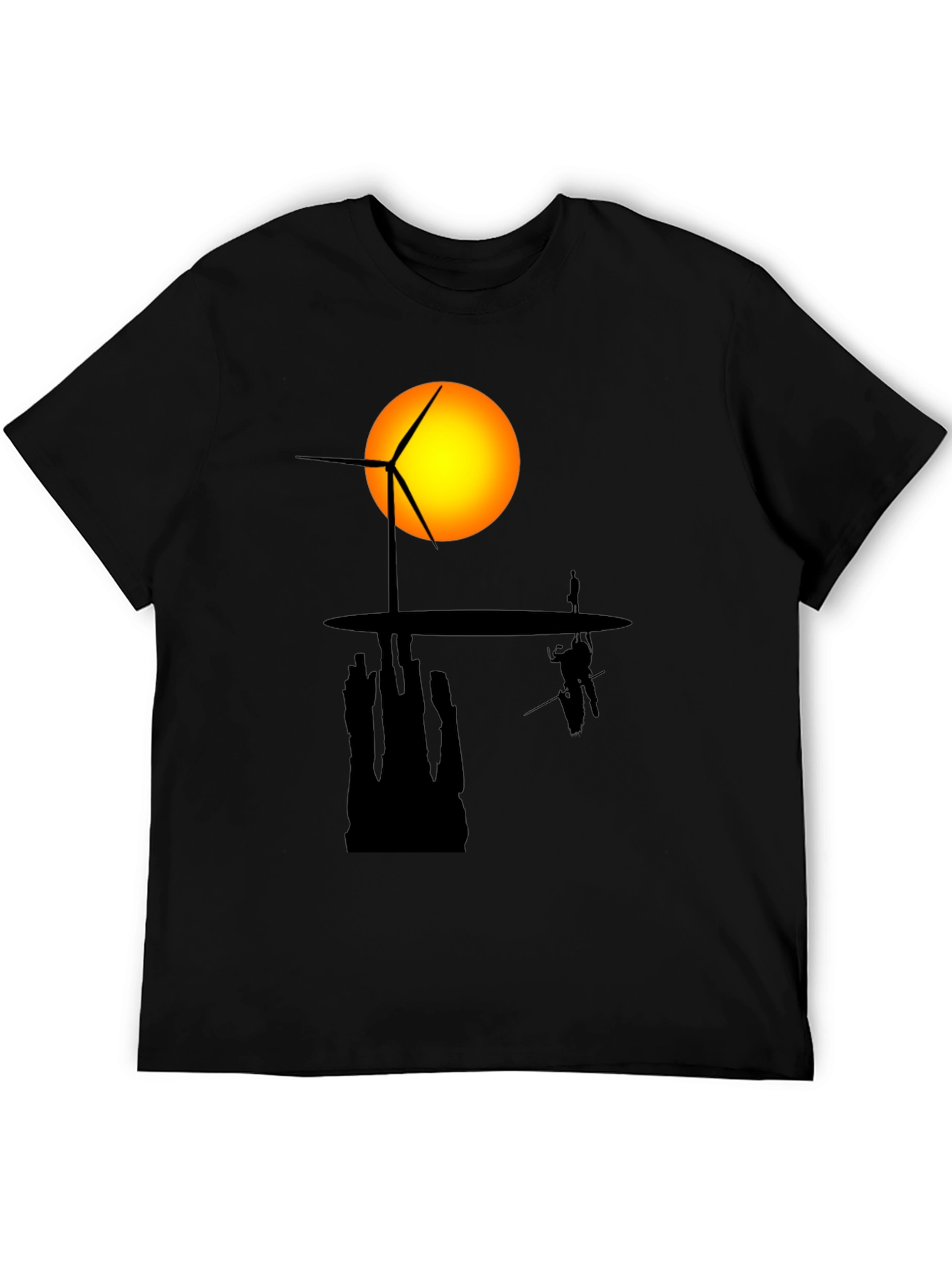 Silhouette Windmill Tee - Modern Graphic Print