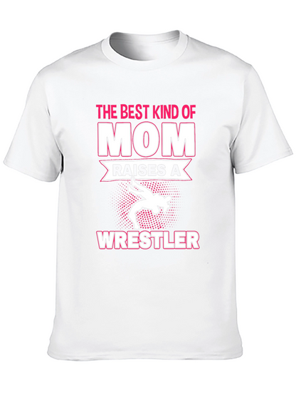 Best Mom Wrestler Graphic T-Shirt