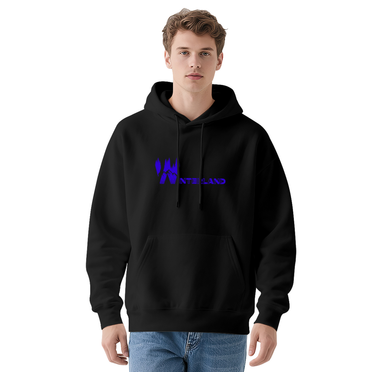 Wonderland Forest Tree Graphic White Hoodie