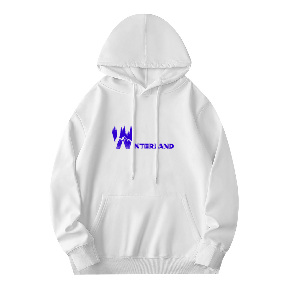 Wonderland Forest Tree Graphic White Hoodie