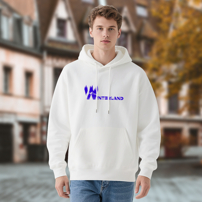 Wonderland Forest Tree Graphic White Hoodie