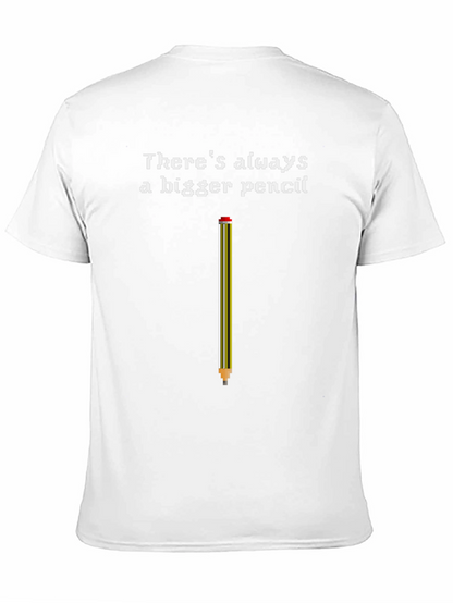 Bigger Pencil Graphic Tee - Classic Black Cotton T-Shirt