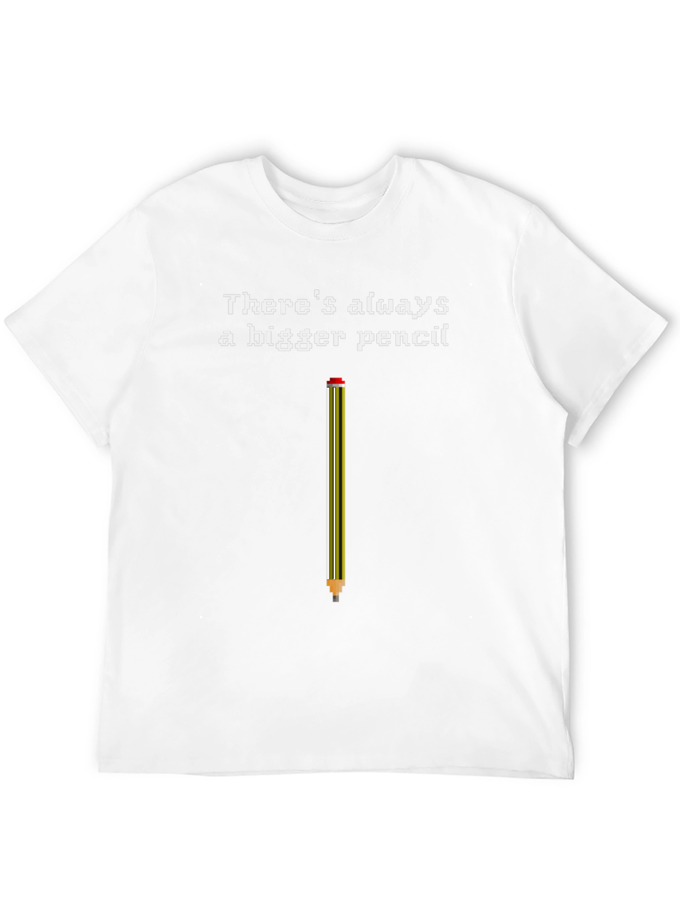 Bigger Pencil Graphic Tee - Classic Black Cotton T-Shirt