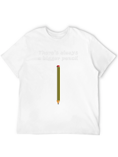 Bigger Pencil Graphic Tee - Classic Black Cotton T-Shirt