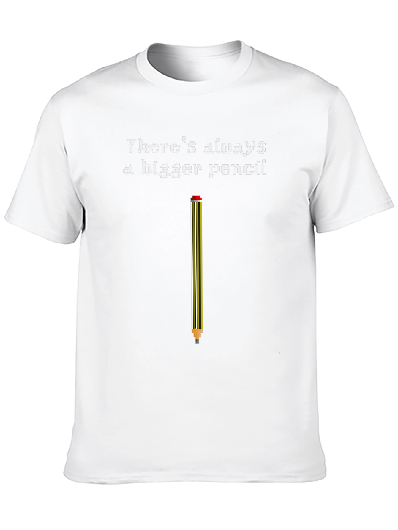 Bigger Pencil Graphic Tee - Classic Black Cotton T-Shirt