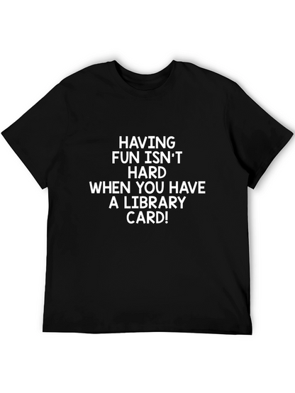 Funny Library Card T-Shirt - Book Lover Tee