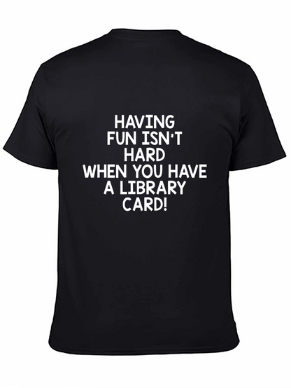 Funny Library Card T-Shirt - Book Lover Tee