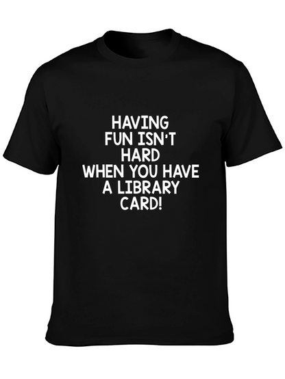 Funny Library Card T-Shirt - Book Lover Tee